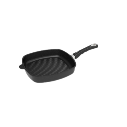 تصویر  ماهیتابه مربع گریل نچسب AMT سایز 28