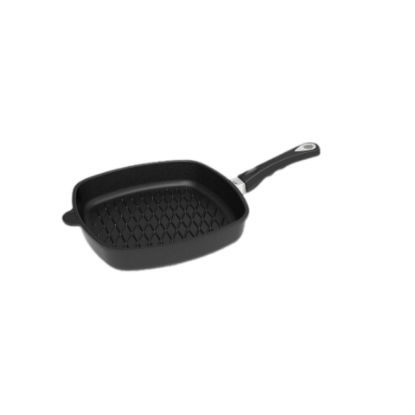 تصویر  ماهیتابه مربع باربیکیو نچسب AMT سایز 28