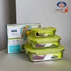 تصویر  سرویس ۳ عددی مستطیل کلاسیک گلس لاک مدل gl135
