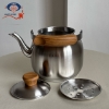 تصویر  کتری بیستون لوله دار کف چدن دسته طرح چوب ۳/۵ لیتر مات مدل ۴۰۰۱۰ قیطاسی
