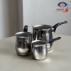 تصویر  شیر جوش و قهوه جوش ۳ عددی استیل SDL