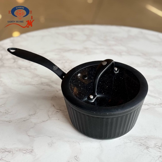 تصویر  شیر جوش دور سیلیکون مشکی kzp کالکشن آلما لاکچری سایز ۱۶