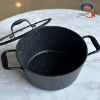 تصویر  قابلمه دور سیلیکون مشکی kzp کالکشن آلما لاکچری سایز ۲۴