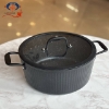 تصویر  قابلمه دور سیلیکون مشکی kzp کالکشن آلما لاکچری سایز ۲۸