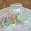 تصویر  ست چای خوری 4 نفره مسافرتی پاستیلی لیمون