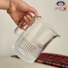 تصویر  پارچ شیشه ای شیاردار لیمون