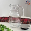 تصویر  پارچ شیشه ای شیاردار درب استیل ۱.۵ لیتر لیمون