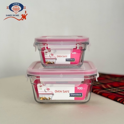 تصویر  سرویس فر مربع گلس لاک مدل GL1790