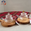 تصویر  قوری زعفران پیرکس یونیک مدل خطی