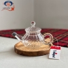 تصویر  قوری زعفران پیرکس یونیک مدل خطی